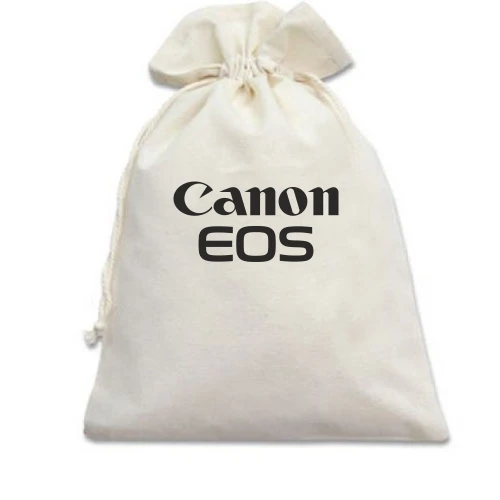 Подарочный мешочек, белый, Canon EOS