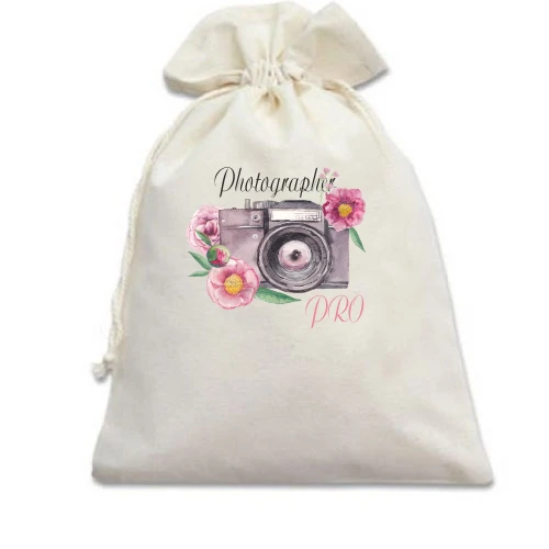Подарочный мешочек, белый, Photographer PRO