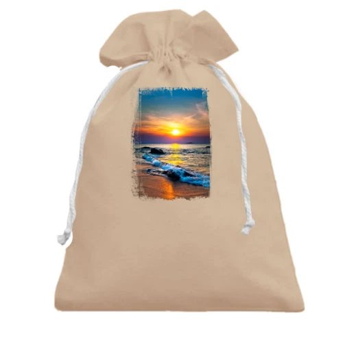 Подарочный мешочек Sunset в рваной рамке