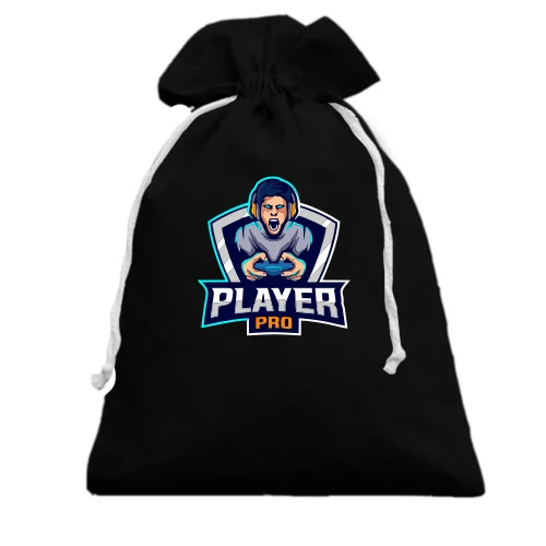 Подарочный мешочек, Черный, Player pro