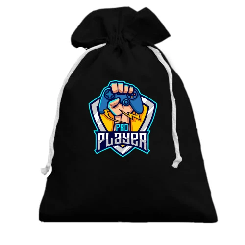 Подарочный мешочек, Черный, pro Player 2