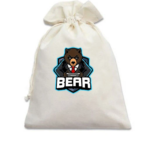 Подарочный мешочек Bear gamer 2