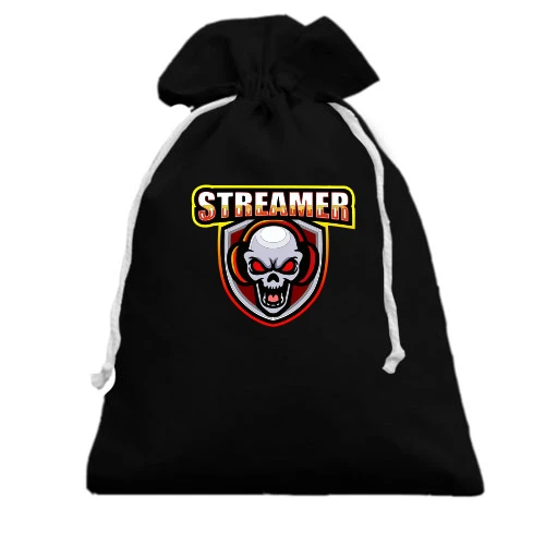 Подарочный мешочек, Черный, Streamer 3