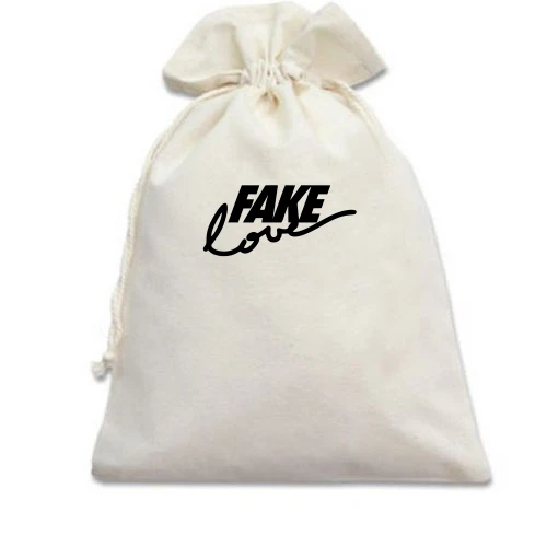 Подарунковий мішечок Fake love