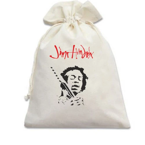 Подарочный мешочек, Белый, Jimi Hendrix