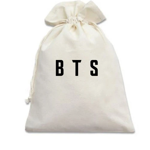 Подарунковий мішечок BTS (напис)