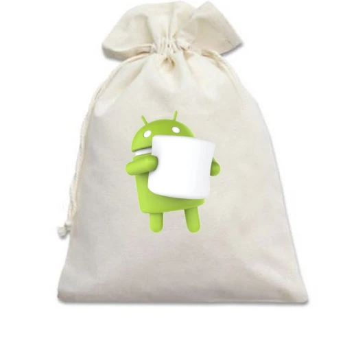 Подарочный мешочек, белый, Android 6 Marshmallow