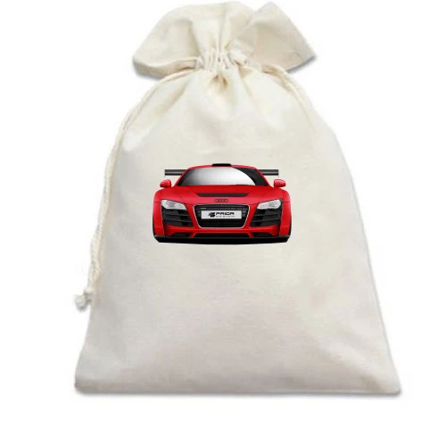 Подарочный мешочек, белый, Audi R8