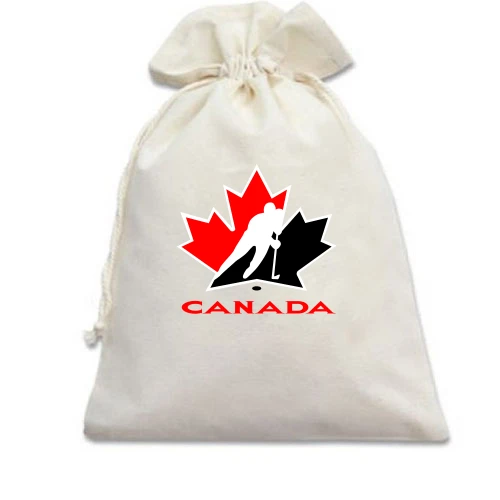 Подарочный мешочек, Белый, Team Canada 2