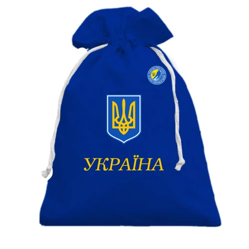 Подарочный мешочек, голубой, Сборная Украины по хоккею
