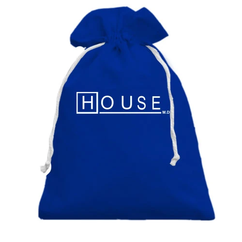 Подарочный мешочек, белый, Доктор HOUSE
