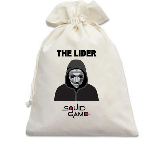 Подарочный мешочек, белый, Squad Game - The Lider