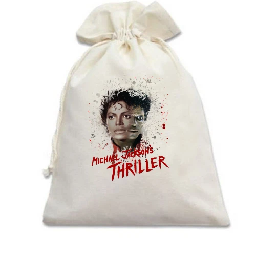 Подарунковий мішечок, білий, Michael Jackson Thriller