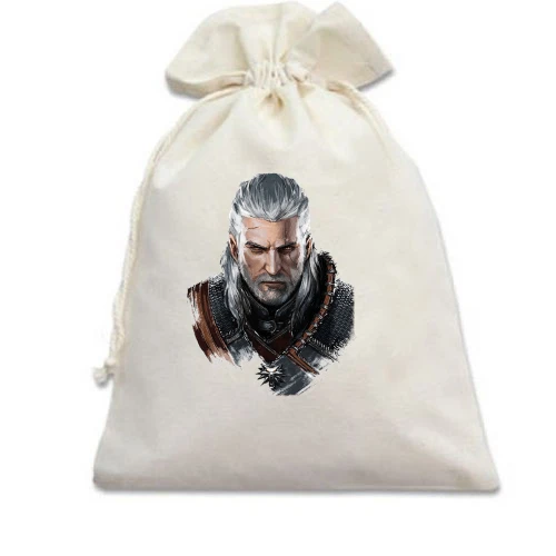 Подарочный мешочек, Голубой, The Witcher 3 - Геральт (2)
