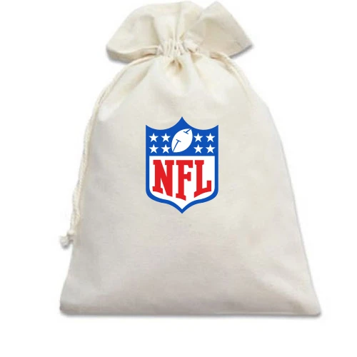 Подарочный мешочек, белый, NFL