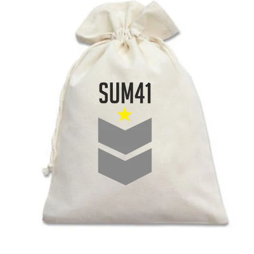Подарочный мешочек, Белый, Sum41
