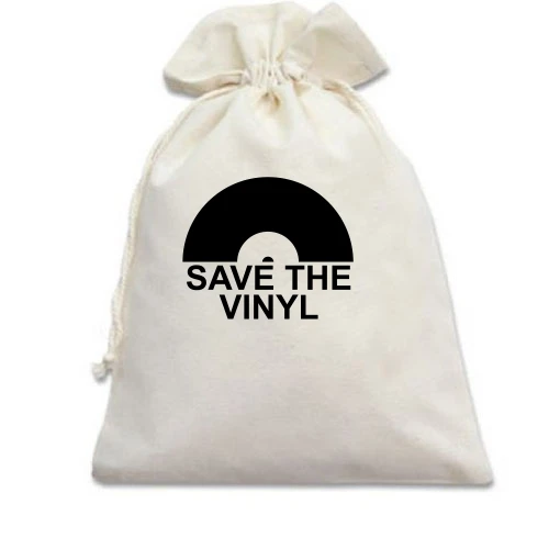 Подарочный мешочек Save the vinyl