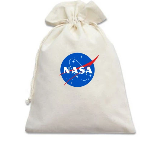 Подарочный мешочек, Белый, NASA