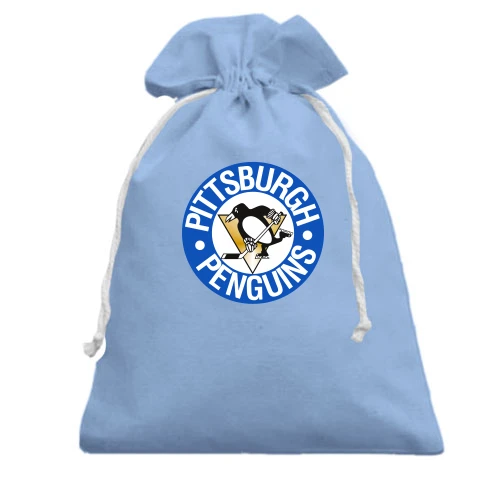 Подарочный мешочек Pittsburgh Penguins с эмблемой в синем круге