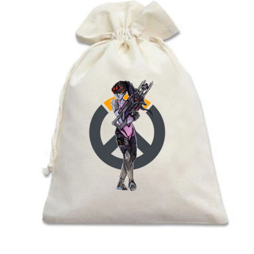 Подарочный мешочек, Белый, Overwatch Widowmaker