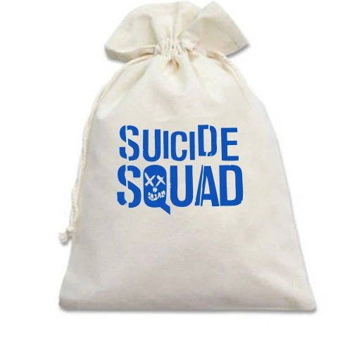 Подарунковий мішечок, білий, Suicide Squad (Загін самогубців)