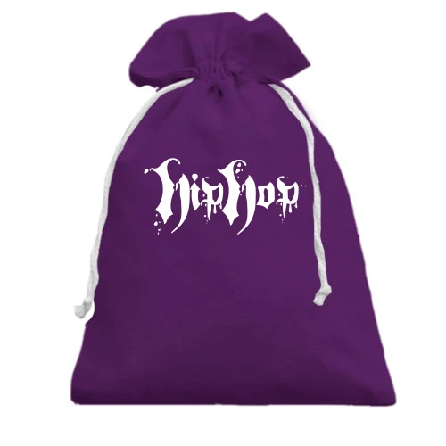 Подарочный мешочек, Черный, Hip Hop