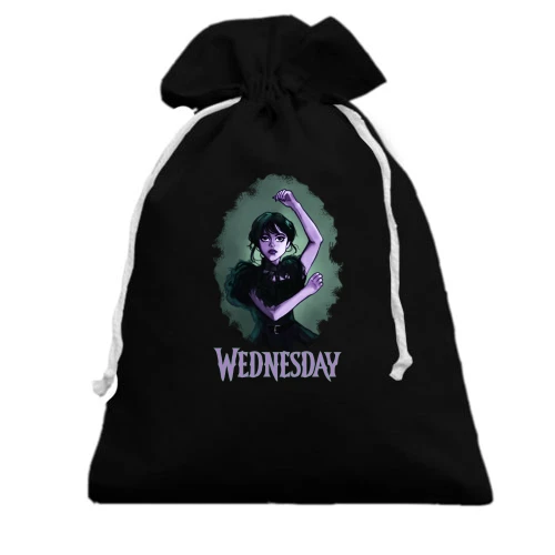 Подарочный мешочек, Черный, Wednesday (АРТ)