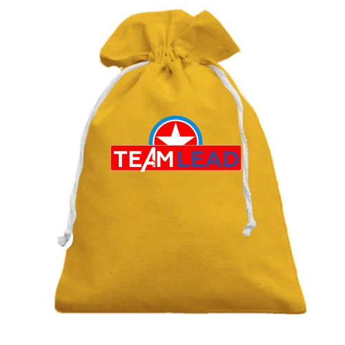 Подарунковий мішечок, Жовтий, "TeamLead"