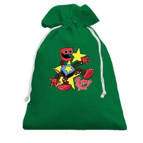 Подарунковий мішечок, Зелений, "Boxy boo"
