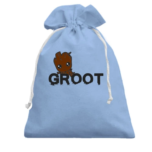 Подарунковий мішечок, Білий, "Groot" (Вартові Галактики)