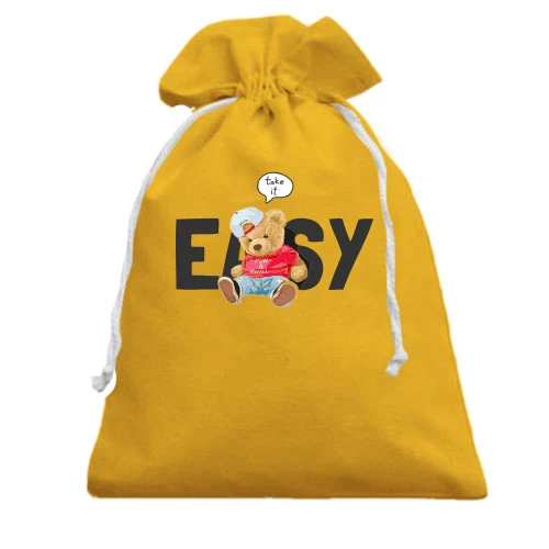 Подарочный мешочек, Желтый, "Easy"