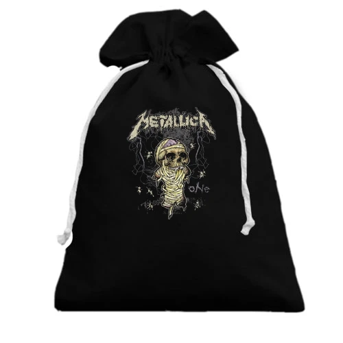 Подарочный мешочек, Черный, "Metallica"