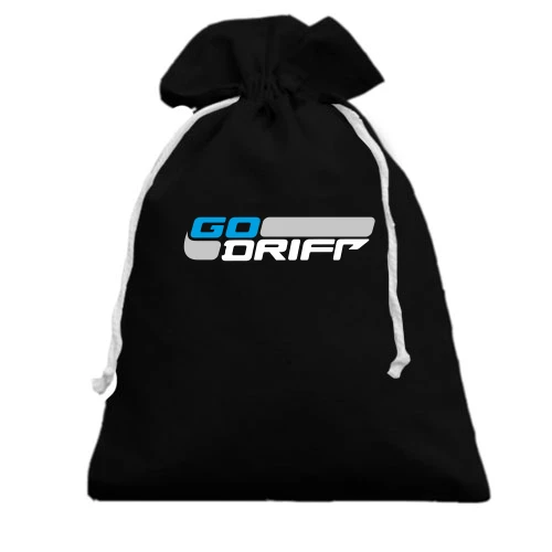 Подарочный мешочек с графической надписью «GO DRIFT»