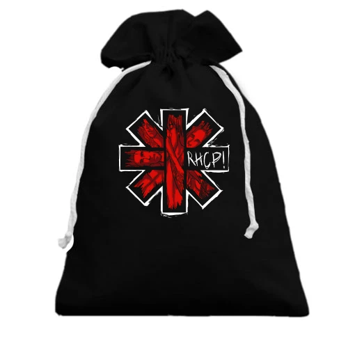 Подарочный мешочек, Черный, "Red Hot Chili Peppers"
