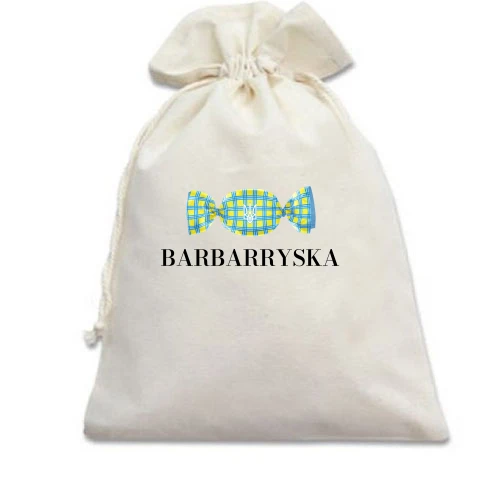 Подарочный мешочек, Белый, "Barbarryska"