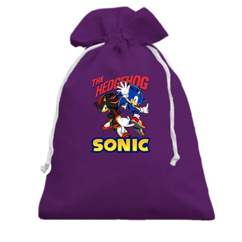Подарочный мешочек, Фиолетовый, "SONIC"
