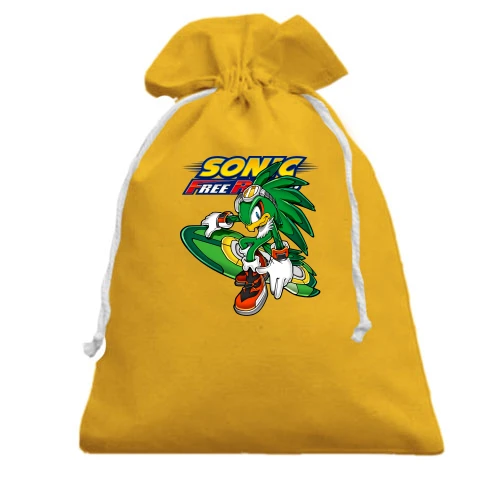 Подарочный мешочек, Желтый, "SONIC Free run"