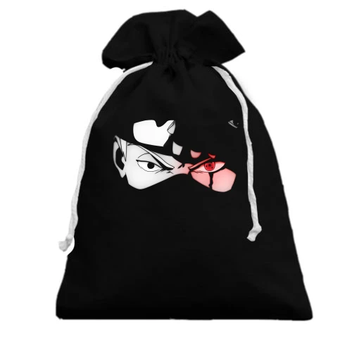 Подарочный мешочек, черный, "Kakashi Hatake"