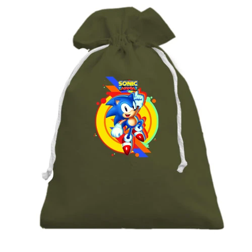 Подарочный мешочек, Хаки, "SONIC mania"