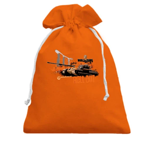 Подарочный мешочек, Оранжевый, "world of tank - roll out"