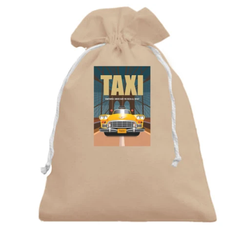Подарочный мешочек с постером из т.с.Taxi
