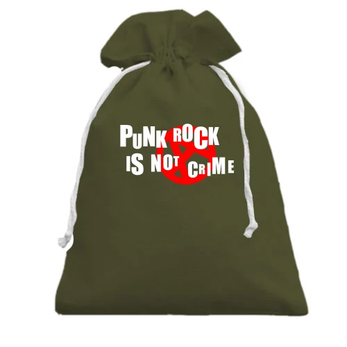Подарунковий мішечок, Хакі, Punk rock is not crime