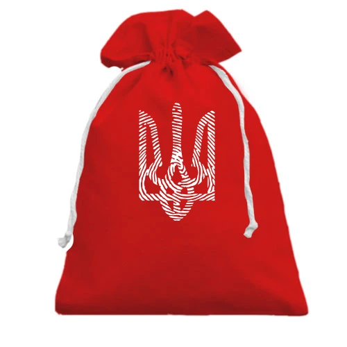 Подарунковий мішечок, червоний, "Код нації"