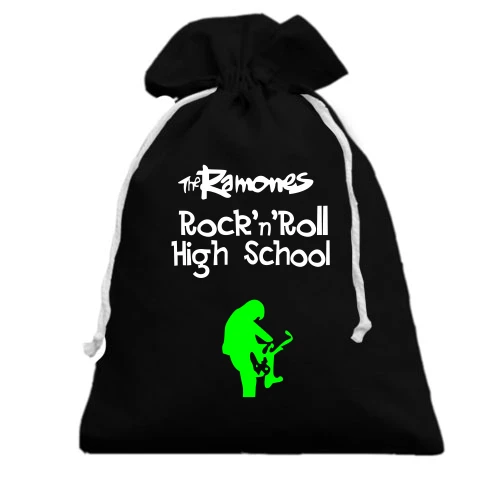 Подарочный мешочек, Черный, High School Rock'n'Roll