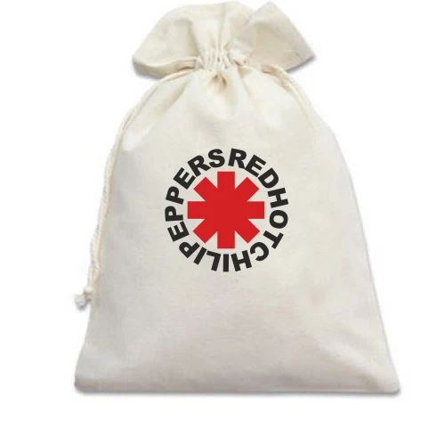 Подарочный мешочек, Белый, Red Hot Chili Peppers