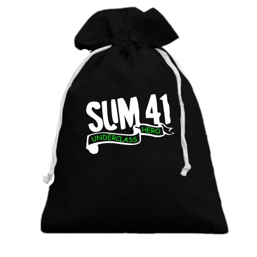 Подарочный мешочек, Черный, Sum 41 (2)