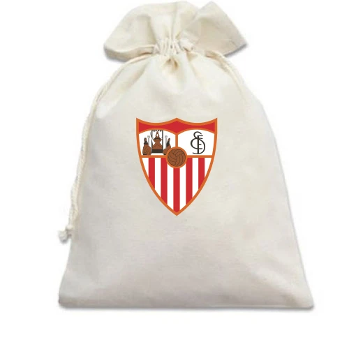 Подарочный мешочек, белый, FC Sevilla (Севилья)