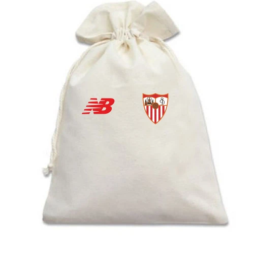 Подарочный мешочек, белый, FC Sevilla (Севилья) mini