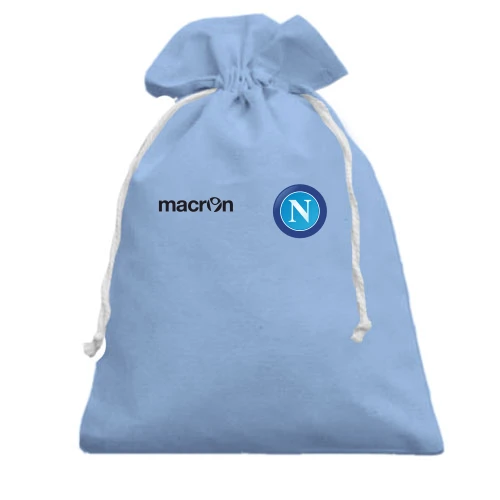 Подарочный мешочек, голубой, FC Napoli (Наполи) mini