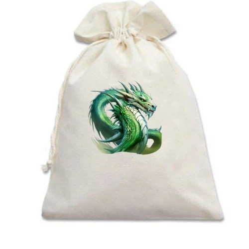 Подарочный мешочек, Белый, Green Dragon Art